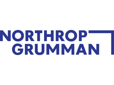 Northrop Grumman logo in blue on a white background