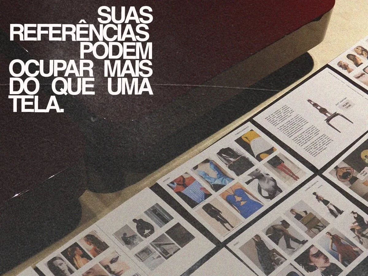 suas referências podem ocupar mais do que uma tela