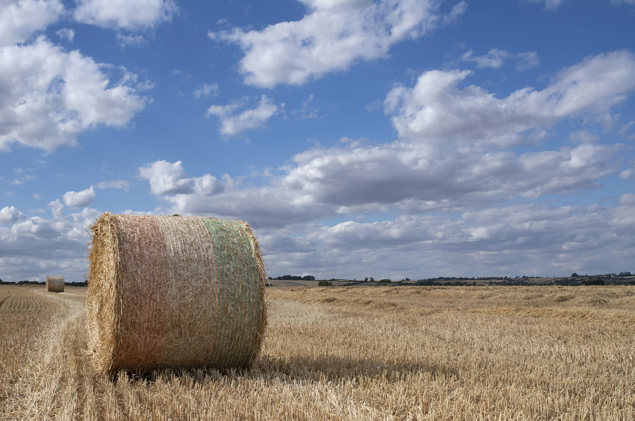 Hay bale in a field near Lyddington