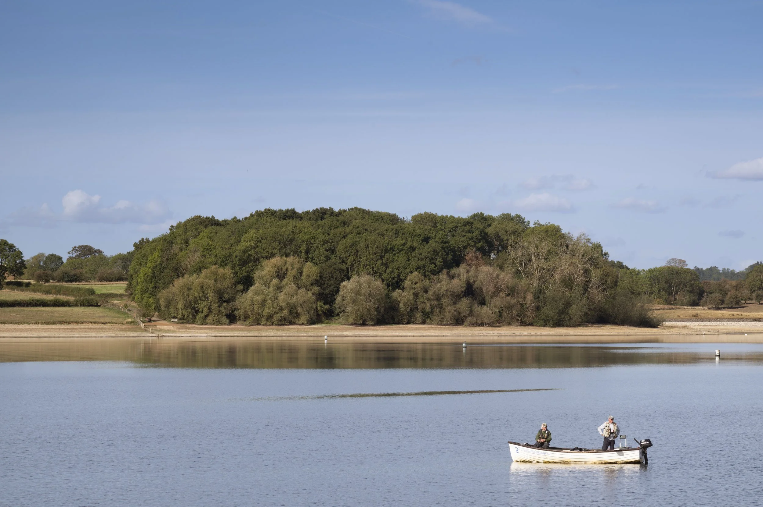 Fly fishing on Rutland Water