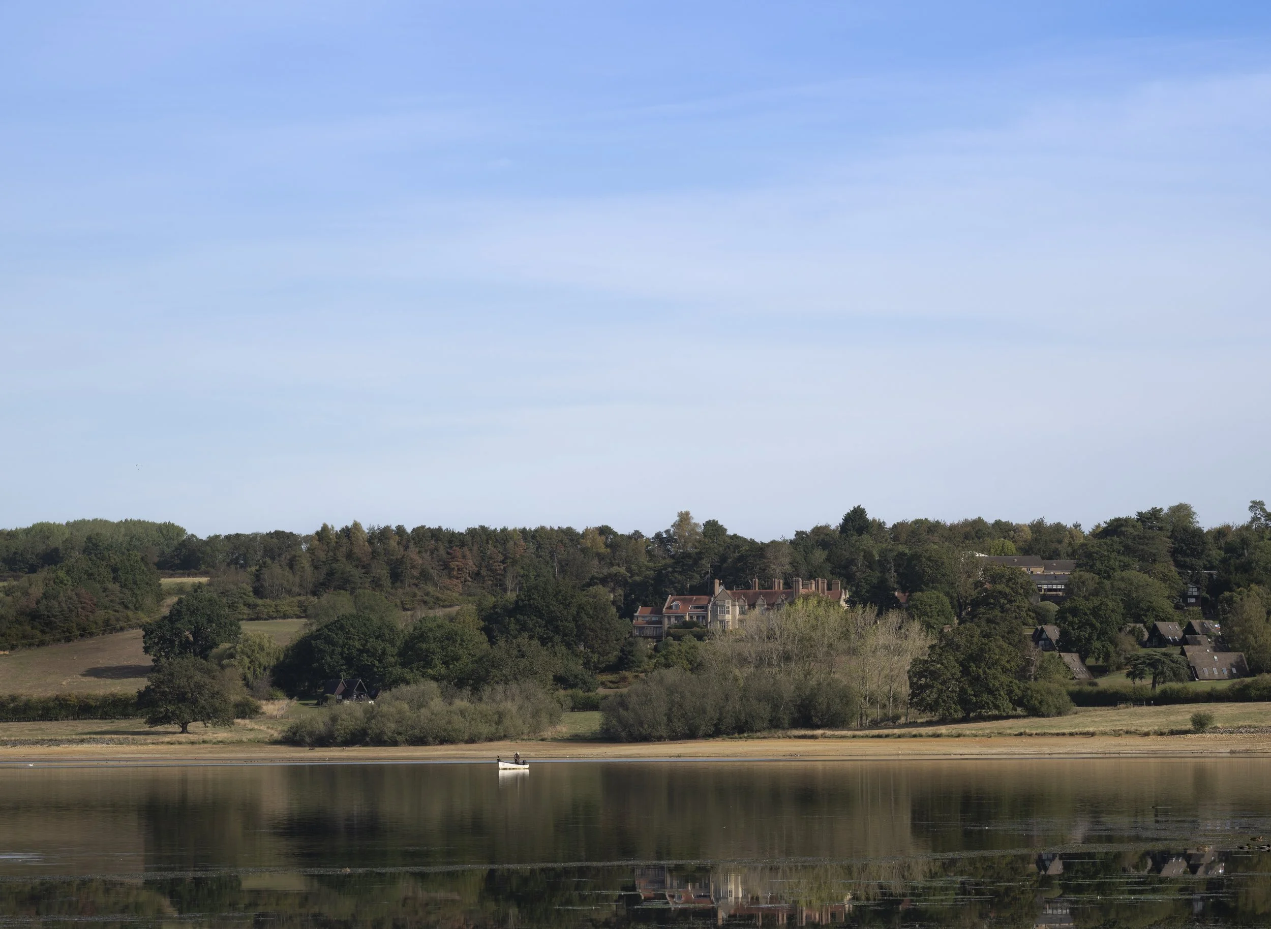 Rutland hall seen from the Hambleton Peninsula