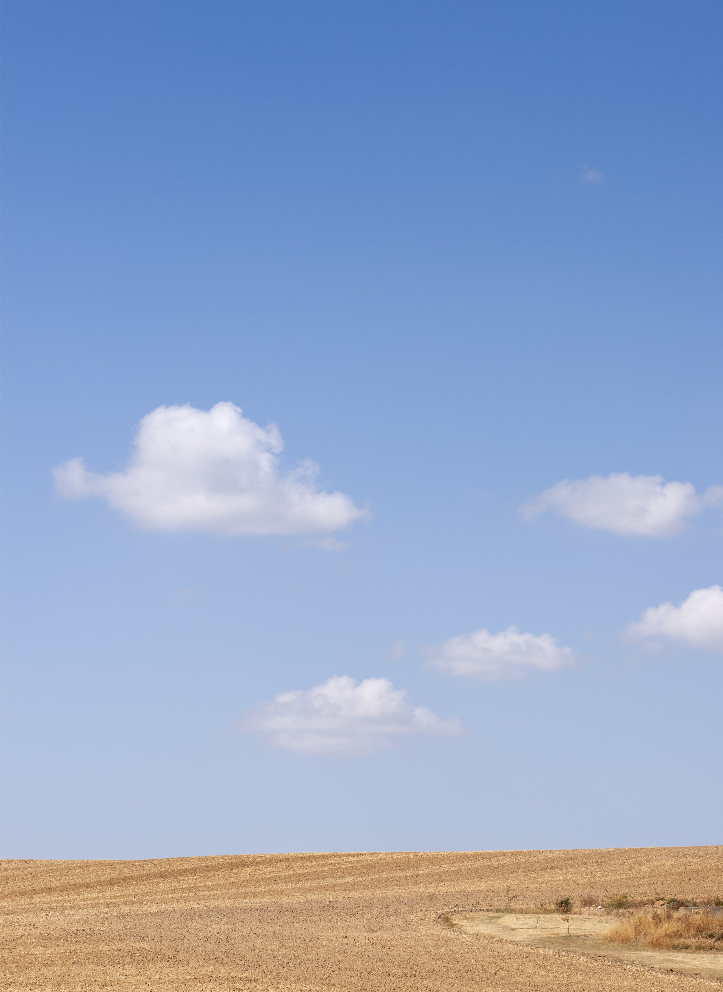 Clouds wander across the landscape