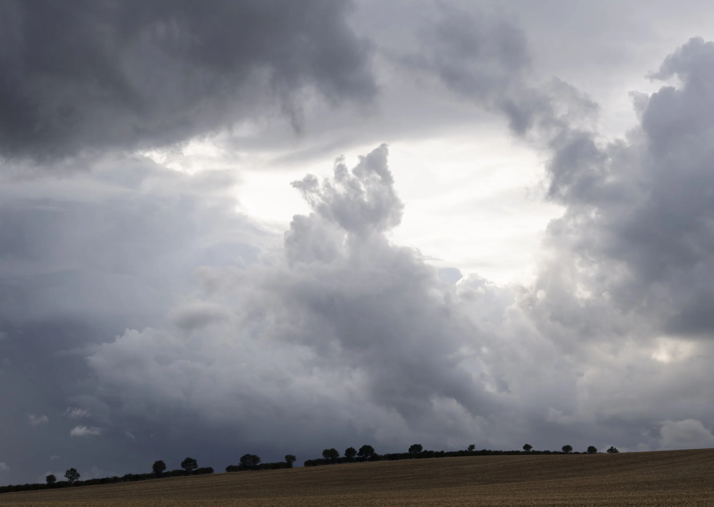 Storm clouds gather near Ridlington