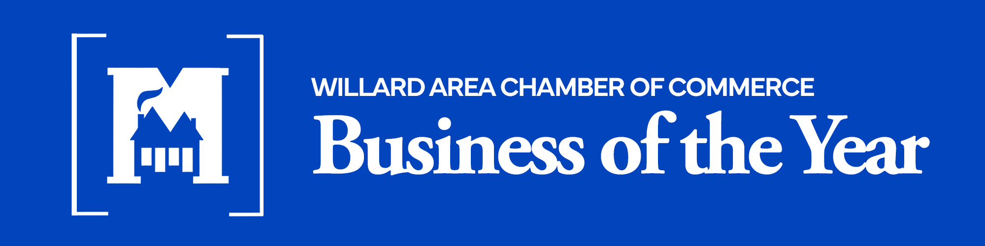 Blue banner with the Mid-Missouri Bank logo and text 'Business of the Year'.