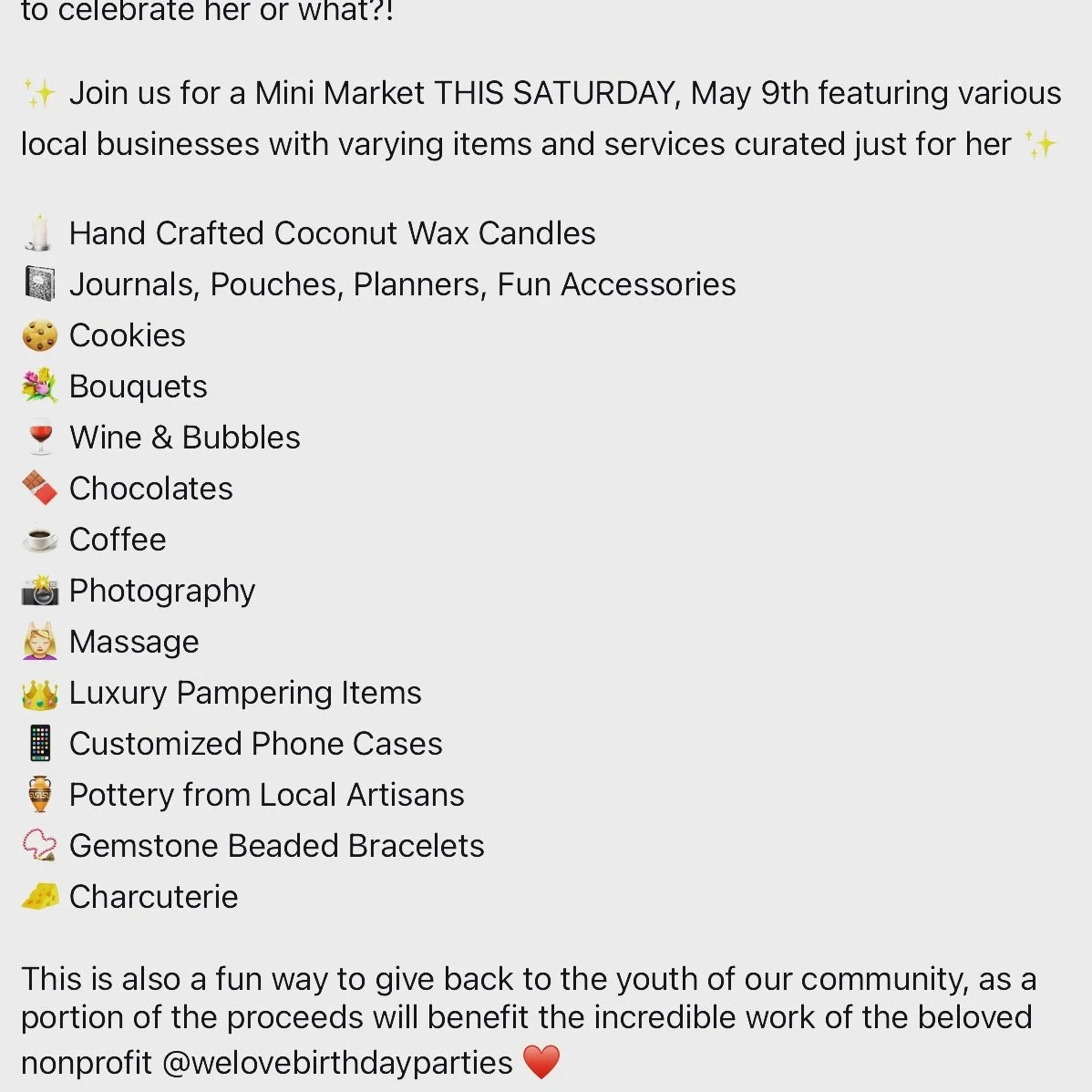 VineCraft Selections will be at Crafted &amp; Cured with several other vendors today, Saturday, May 9, 12-4. For a Mother&rsquo;s Day extravaganza. Come see us! ❤️🥂🍷🍾🍓🌷💐