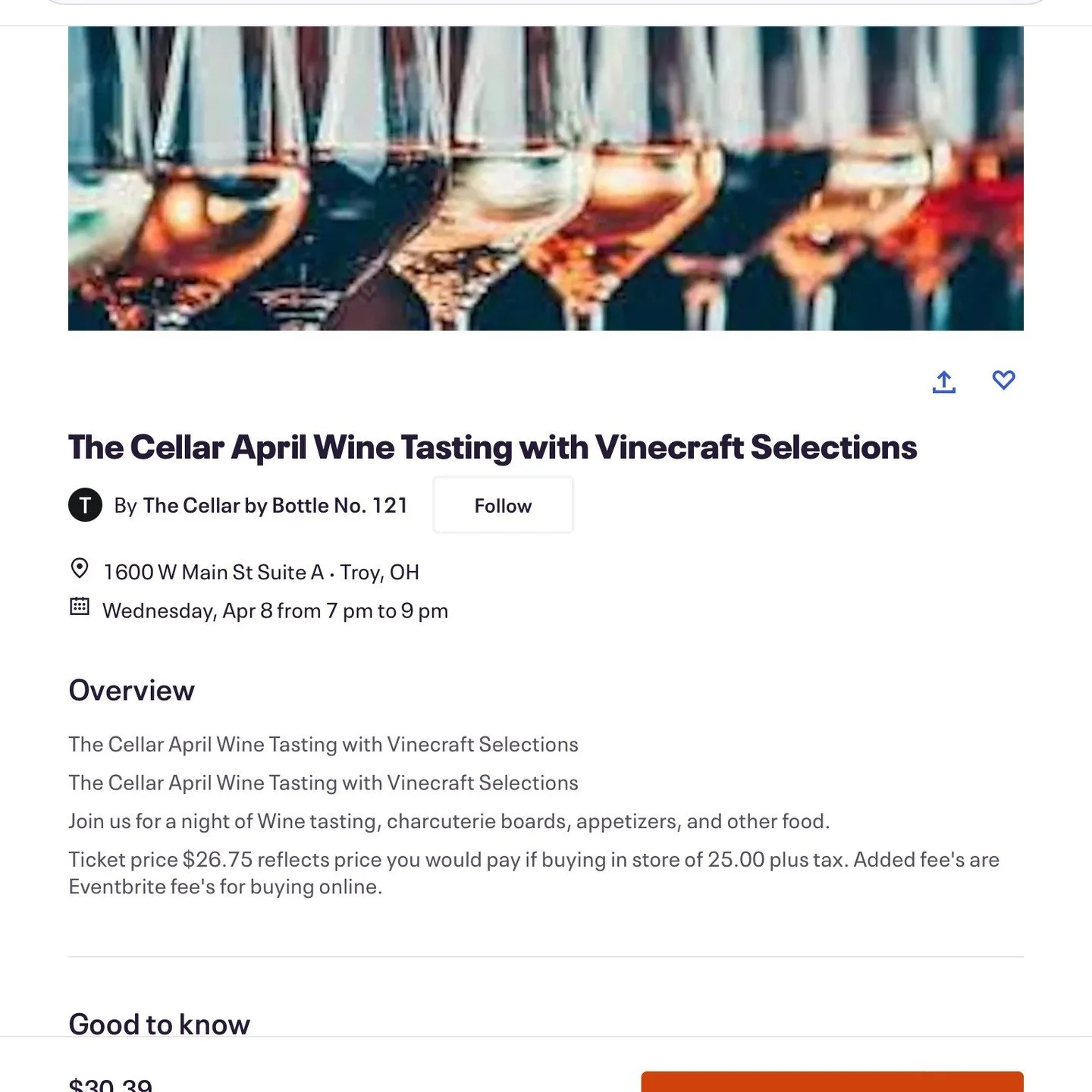 We are featuring some brand new Italian wines at a sit down tasting on Wednesday, April 8 from 7-9pm at The Cellar in Troy. Tix are available now through https://www.eventbrite.com/e/the-cellar-april-wine-tasting-with-vinecraft-selections-tickets-198