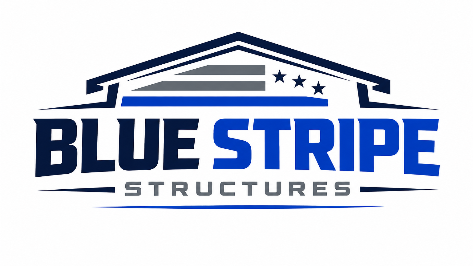 Blue Stripe Structures, steel building installed in the United States