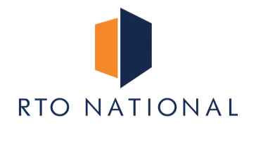 RTO National logo with an abstract orange and blue shield design and the company name beneath.
