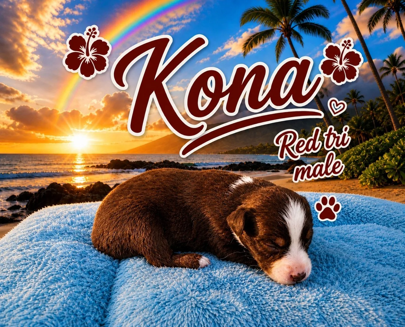 Kona of Aussomely Yours - Red Tri Male