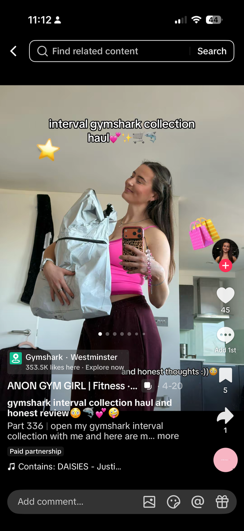 Gymshark micro influencer