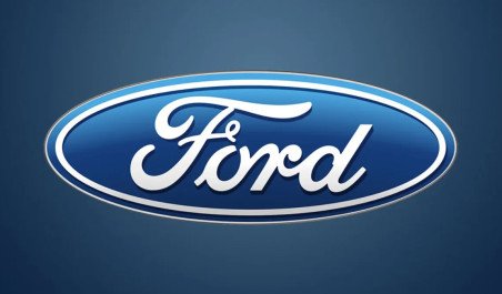 Ford logo on a blue background.