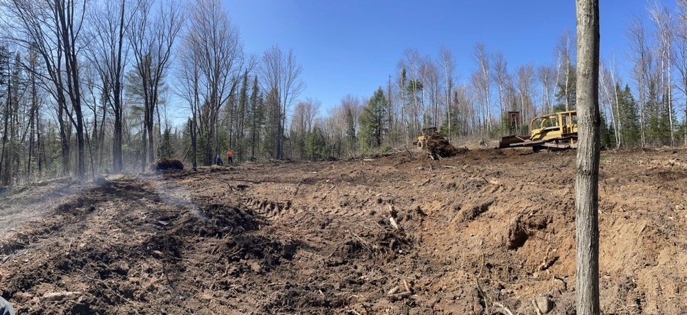 Property being cleared and prepared for its next use