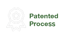 Patented Process icon symbol with award graphic