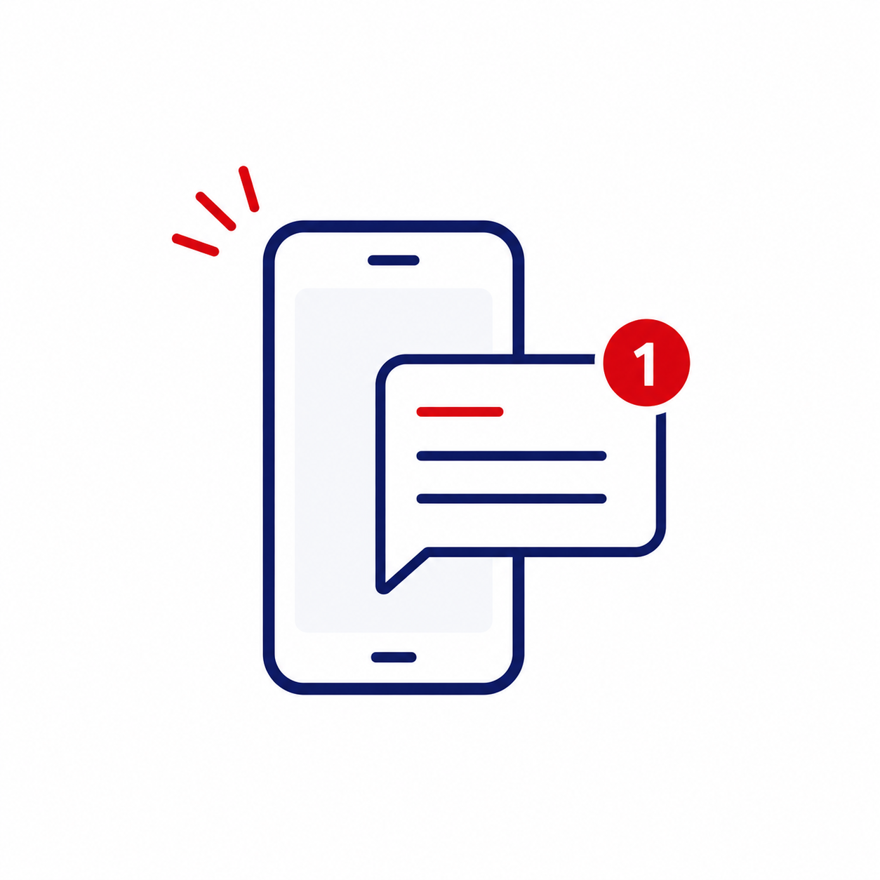 Delivers concise and timely messages directly to the user’s mobile phone.