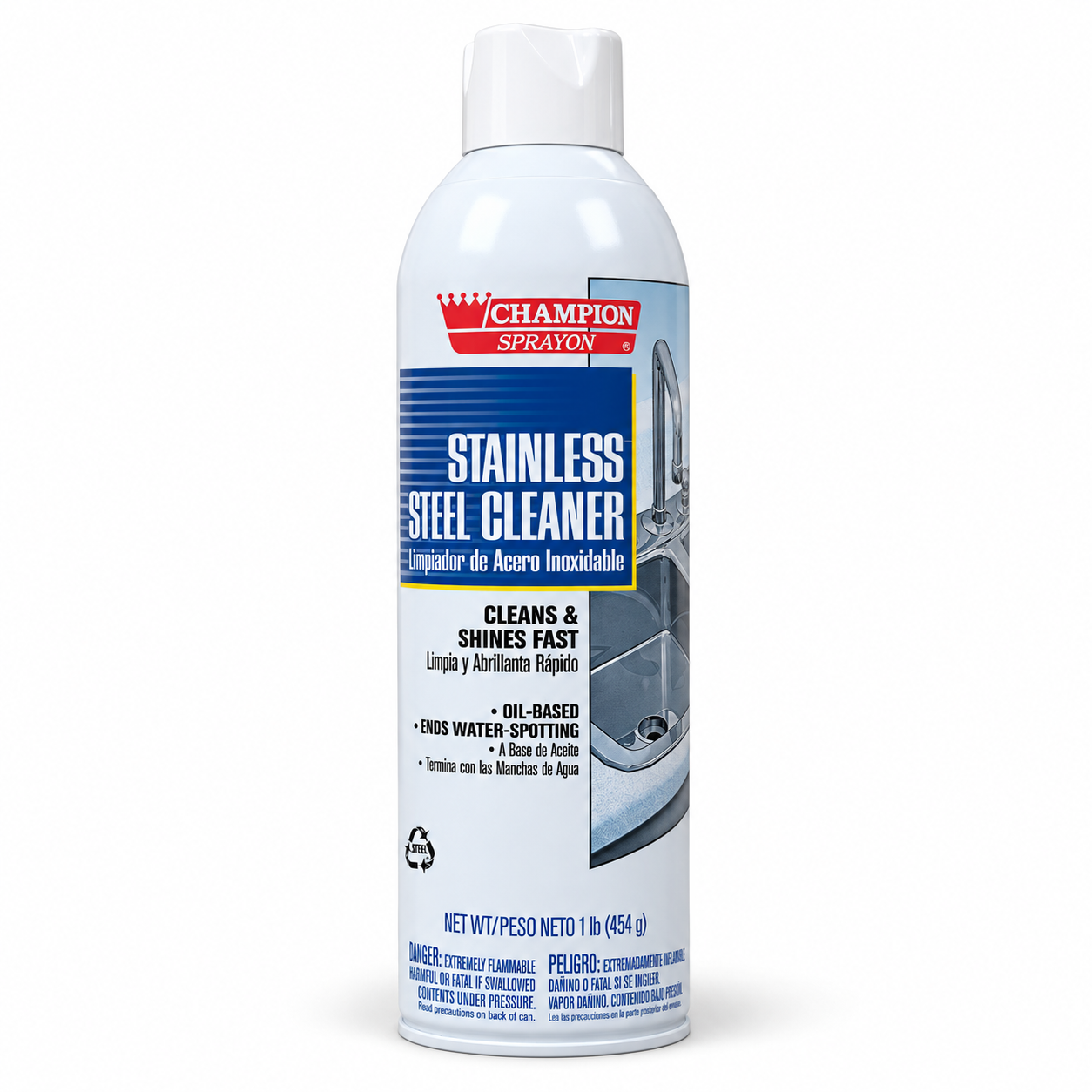 Champion Sprayon Stainless Steel Cleaner – 16 oz Aerosol Can