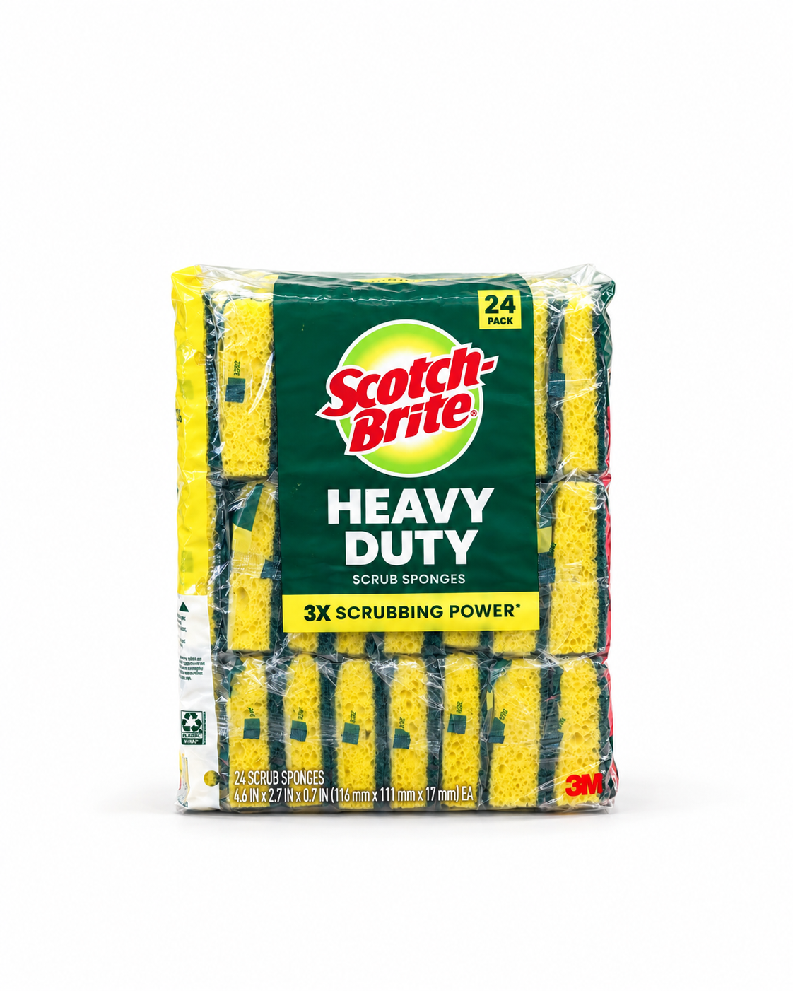 3M™ Scotch-Brite™ Heavy-Duty Scrub Sponge – 24/Pack