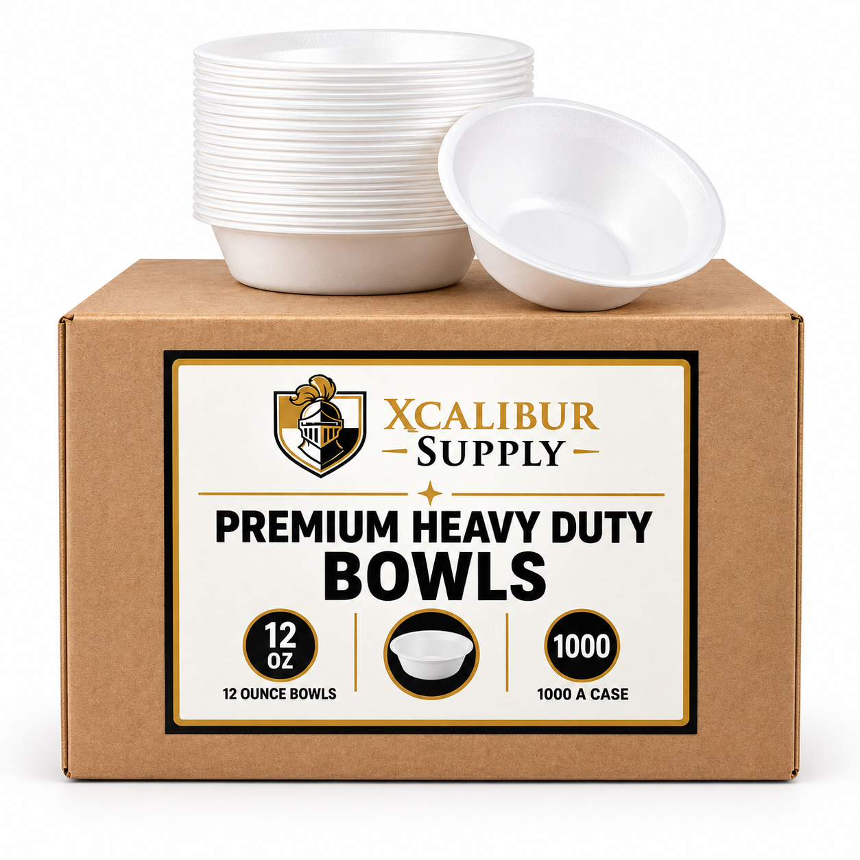 Xcalibur Supply 12 oz Heavy Duty Bowls