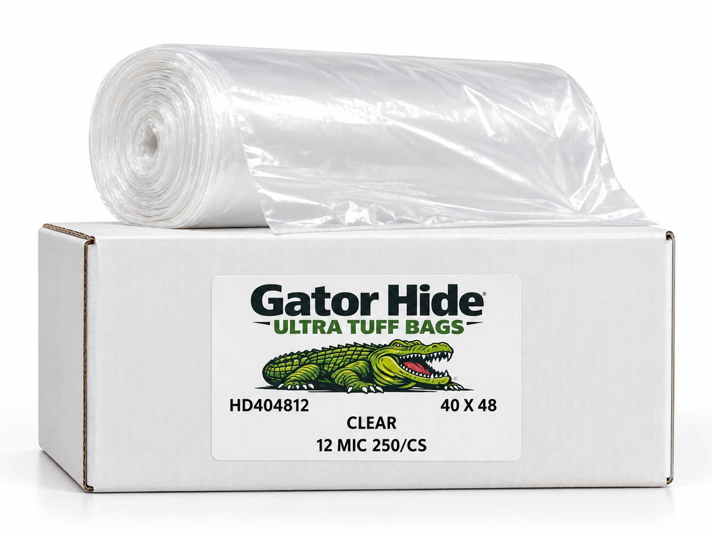 Gator Hide Ultra Tuff Bags – 40X48 Clear 12 Mic