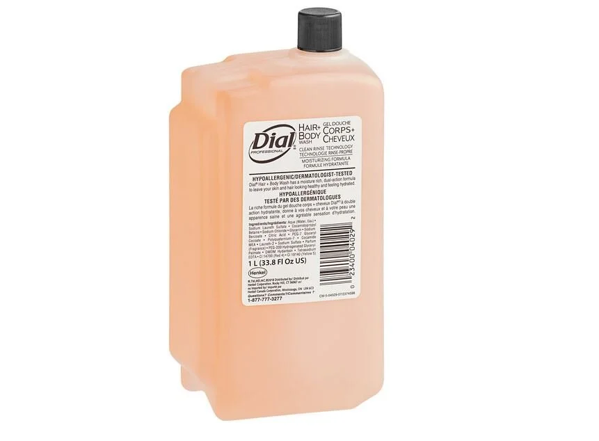 Dial 1 Liter Hair + Body Wash Refill - 8/Cs