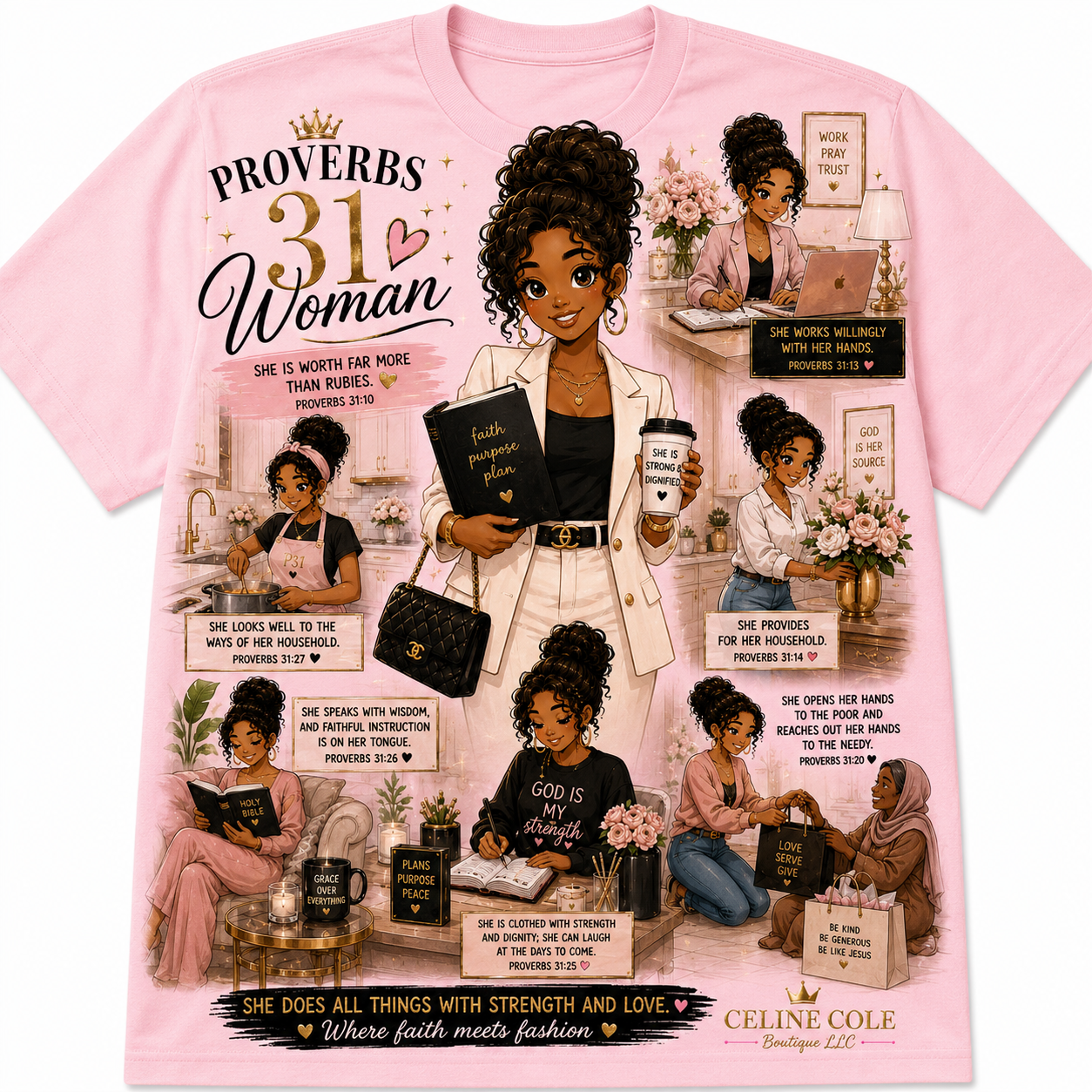 Inspirational Faith & Beauty T-Shirt