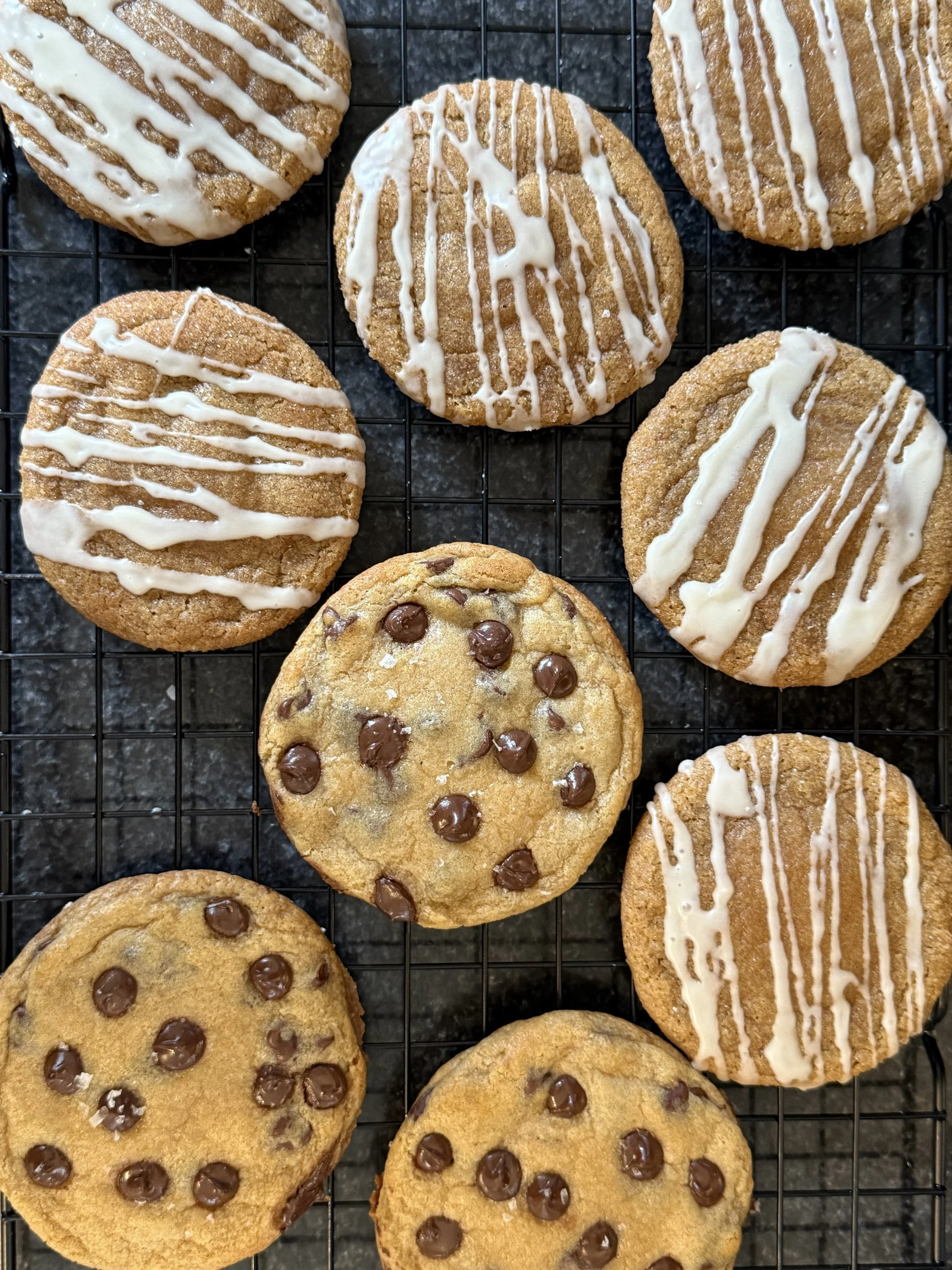 Classic Chocolate Chip alongside Pumpkin Cream Cheese Cookies