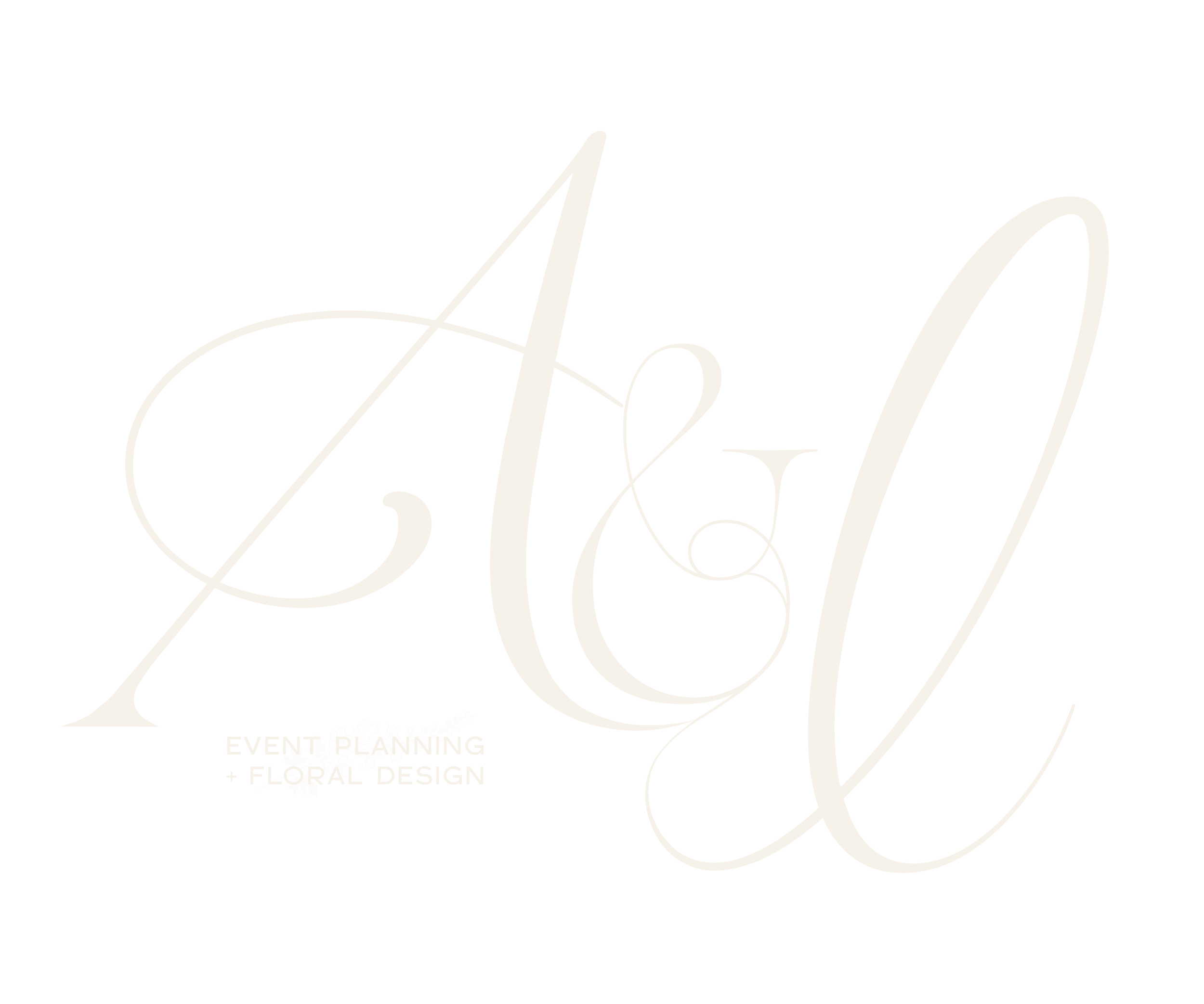 Elegant black background with white cursive text and floral accents promoting an event for floral design and floral styling.