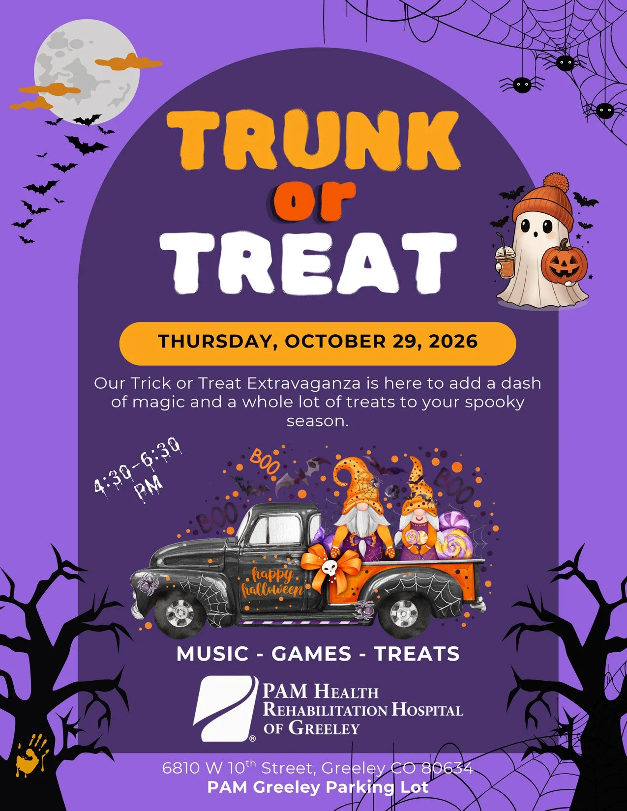 Trunk or Treat at PAM Health Rehab of Greeley