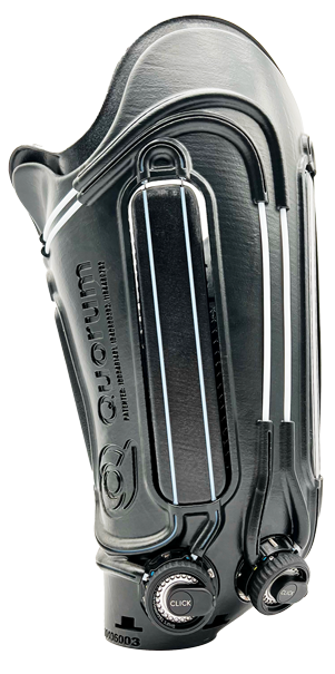 Black Quatro Adjustable Socket featuring two Click dials for independent fit adjustment.