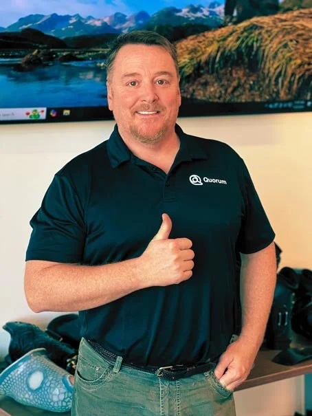 Quorum Prosthetics CEO and founder Joe Johnson.
