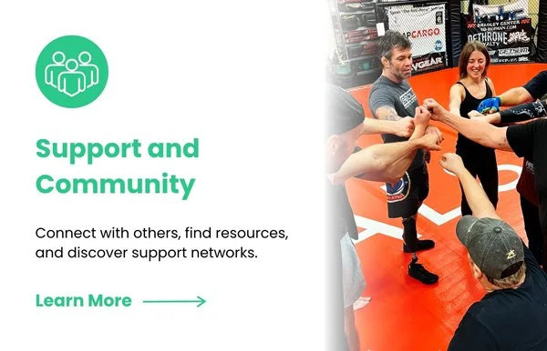 Learn more about amputee support and community events.