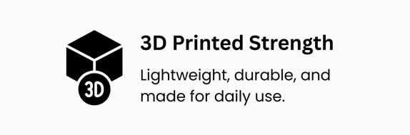 “The Quatro Socket is 3D printed to provide lightweight, durable strength for everyday use.