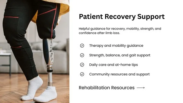 Explore rehabilitation resources for therapy, mobility, strength, balance, daily care, and community support.