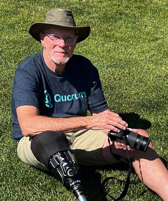 Kurt taking photos at the 2026 One Leg At a time Charity Golf Tournament.