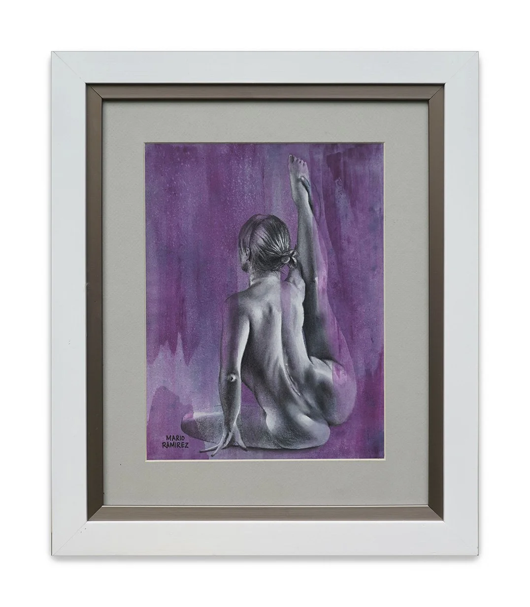 Violeta, técnica mixta, 37 x 44 cm, 2024, disponible