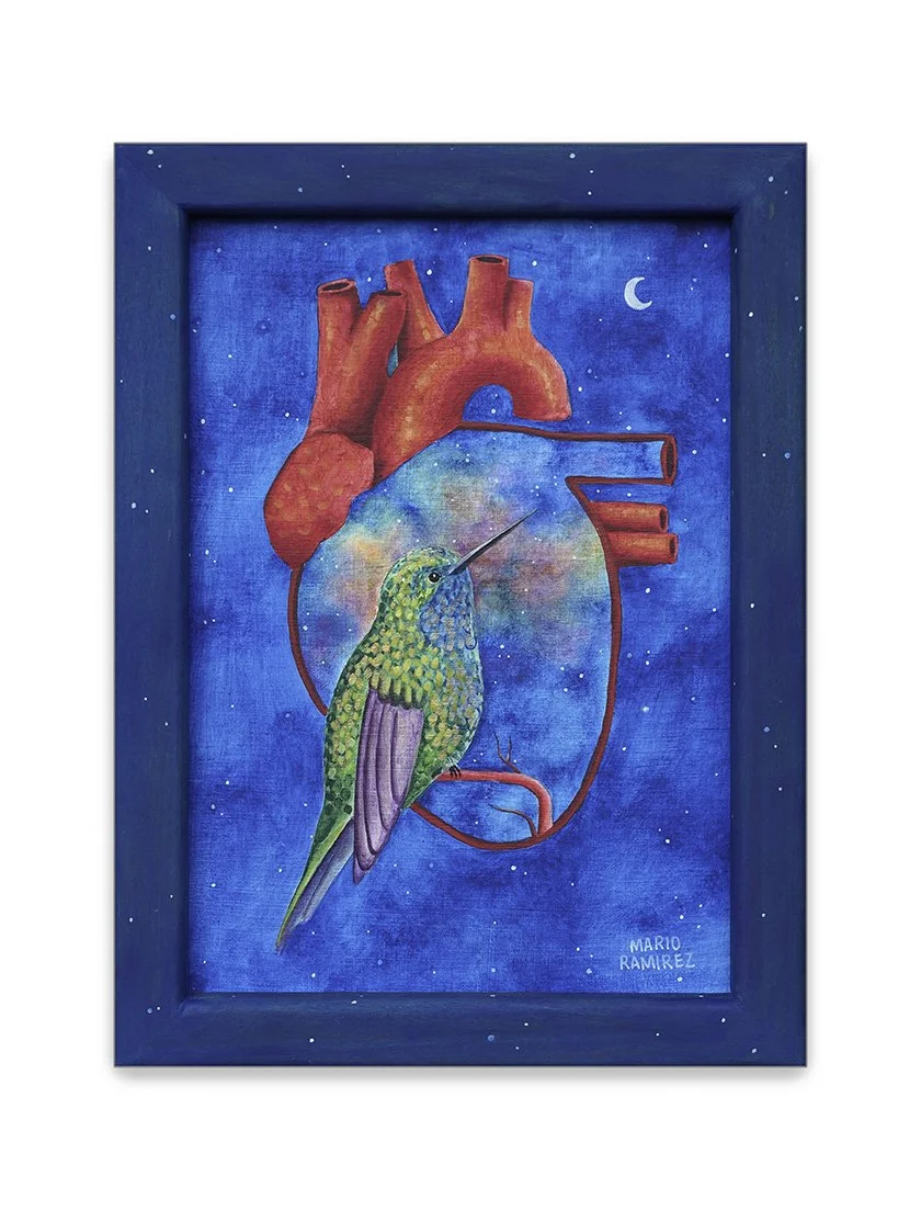 Latido Celestial, acrílico, 85 x 126 cm, 2026, disponible