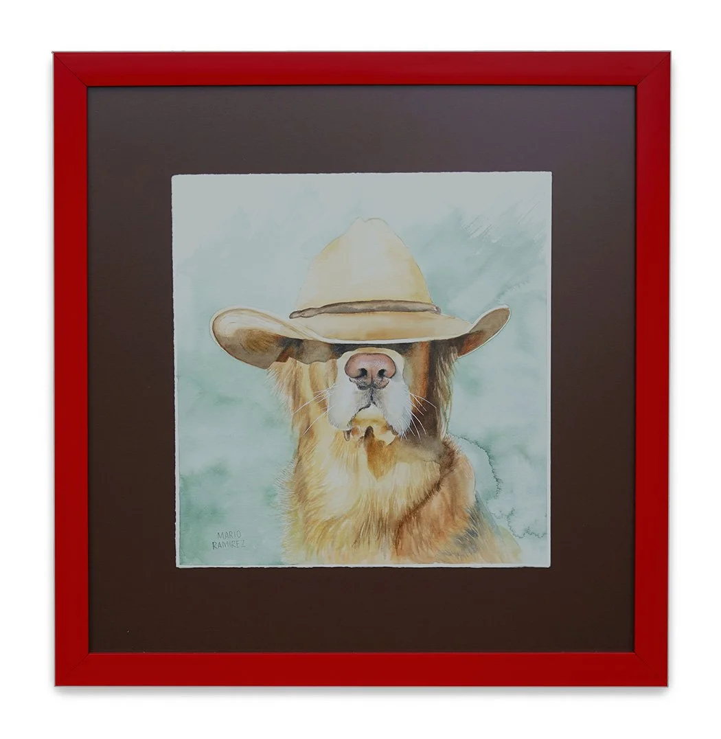El Guardian, acuarela, 50 x 50 cm, 2026, disponible