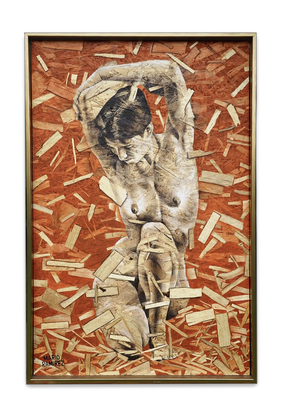 Textura Femenina, acrílico, 85 x 126 cm, 2025, disponible