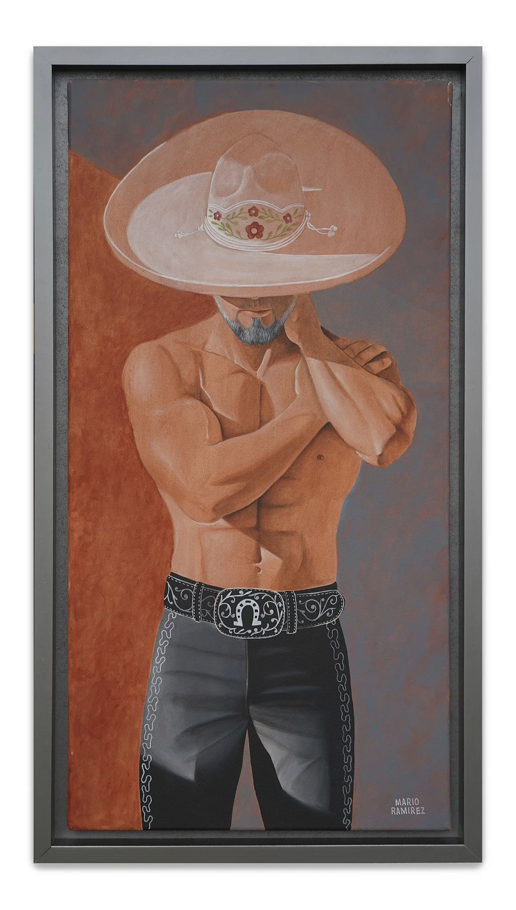 Orgullo Charro, acrílico, 48 x 87 cm, 2026, disponible