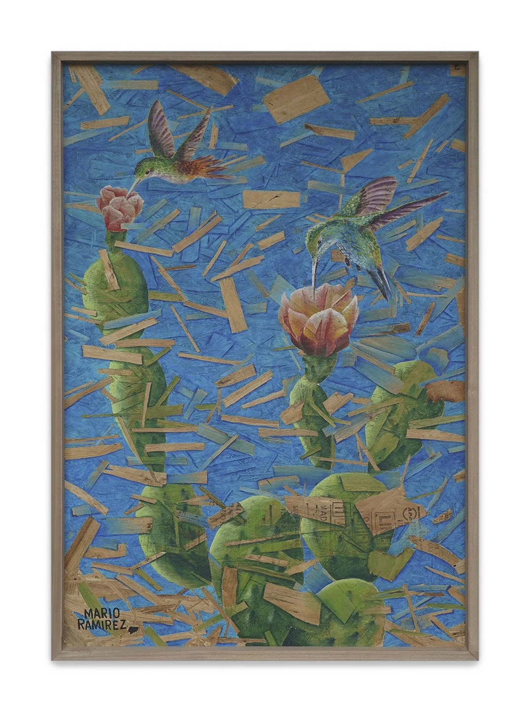 Mensajeros, acrílico, 86 x 126 cm, 2026, disponible 