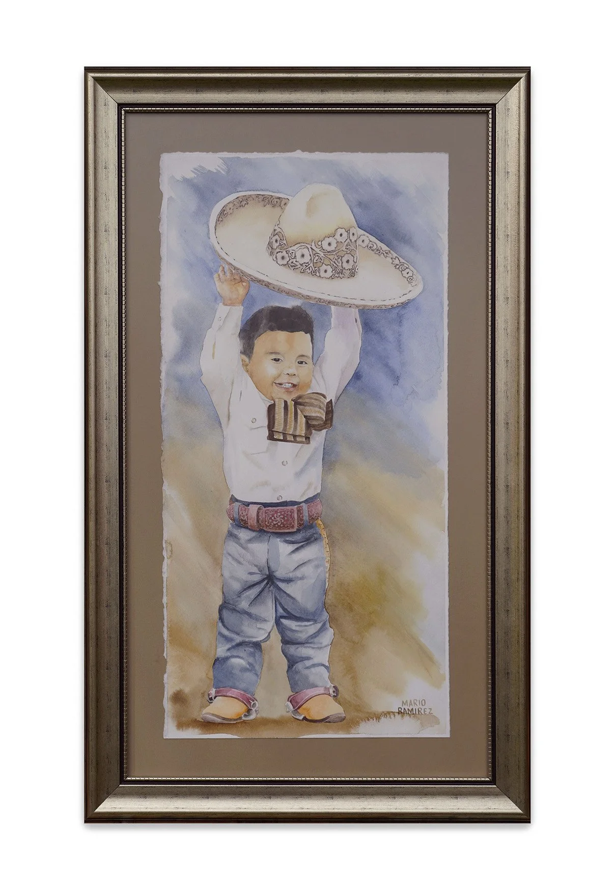 Sombrero Charro, acuarela, 48 x 79 cm, 2025, disponible 