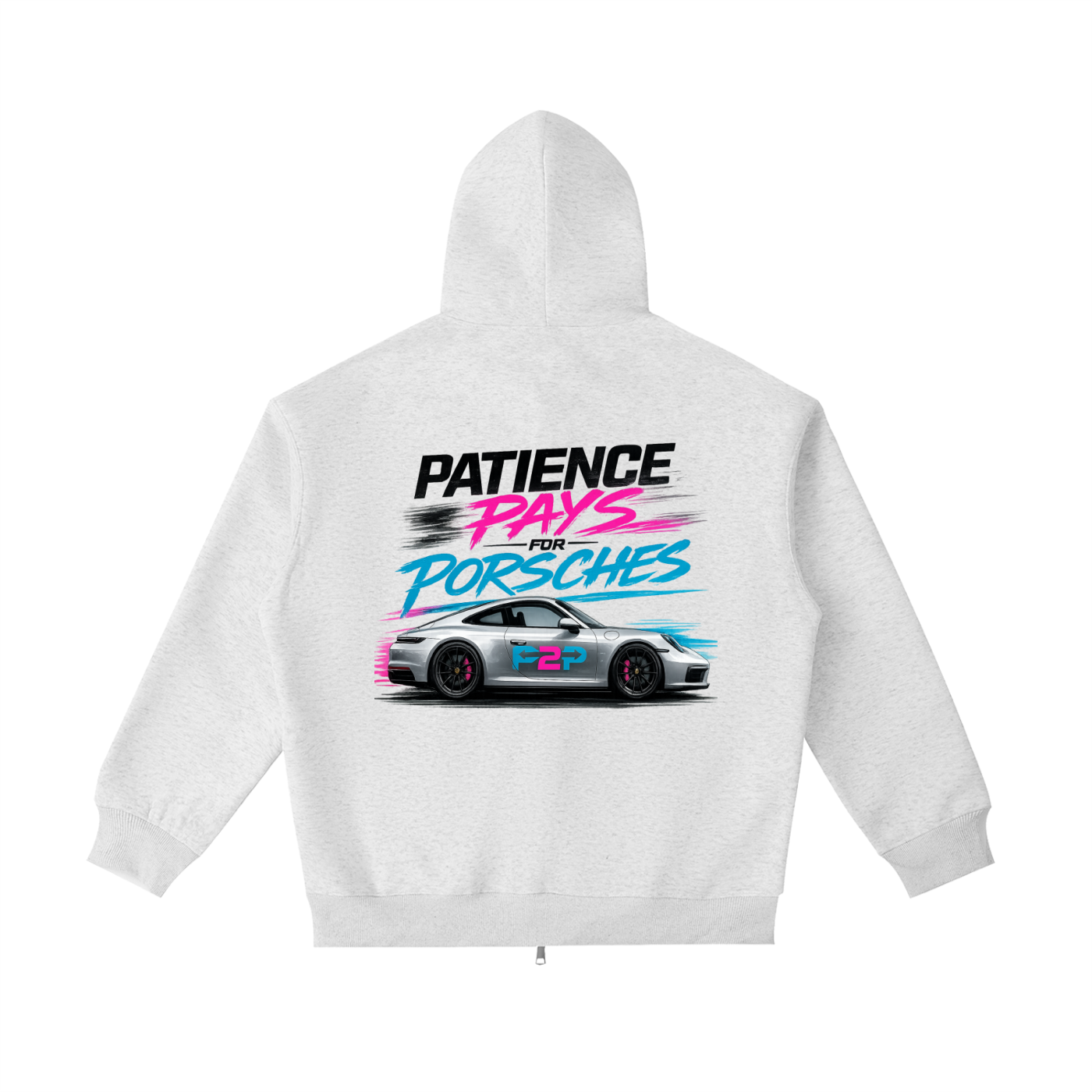 Patience Pays Heavyweight Zip-Up Hoodie