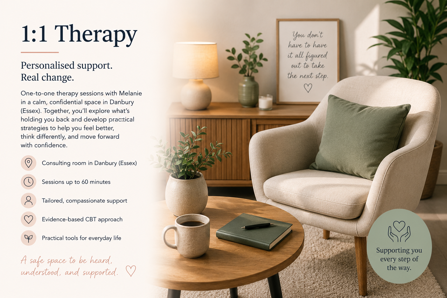 1 to 1 Therapy with Melanie Hill