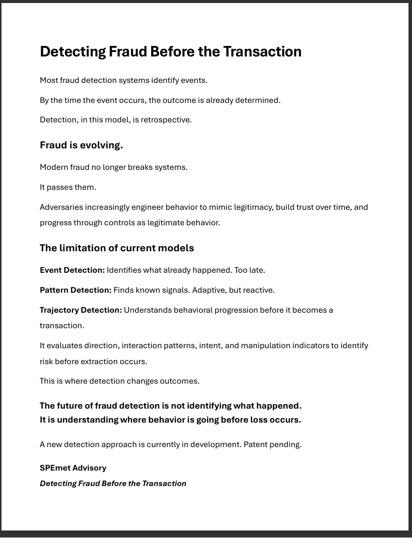 Detecting Fraud Before the Transaction PDF