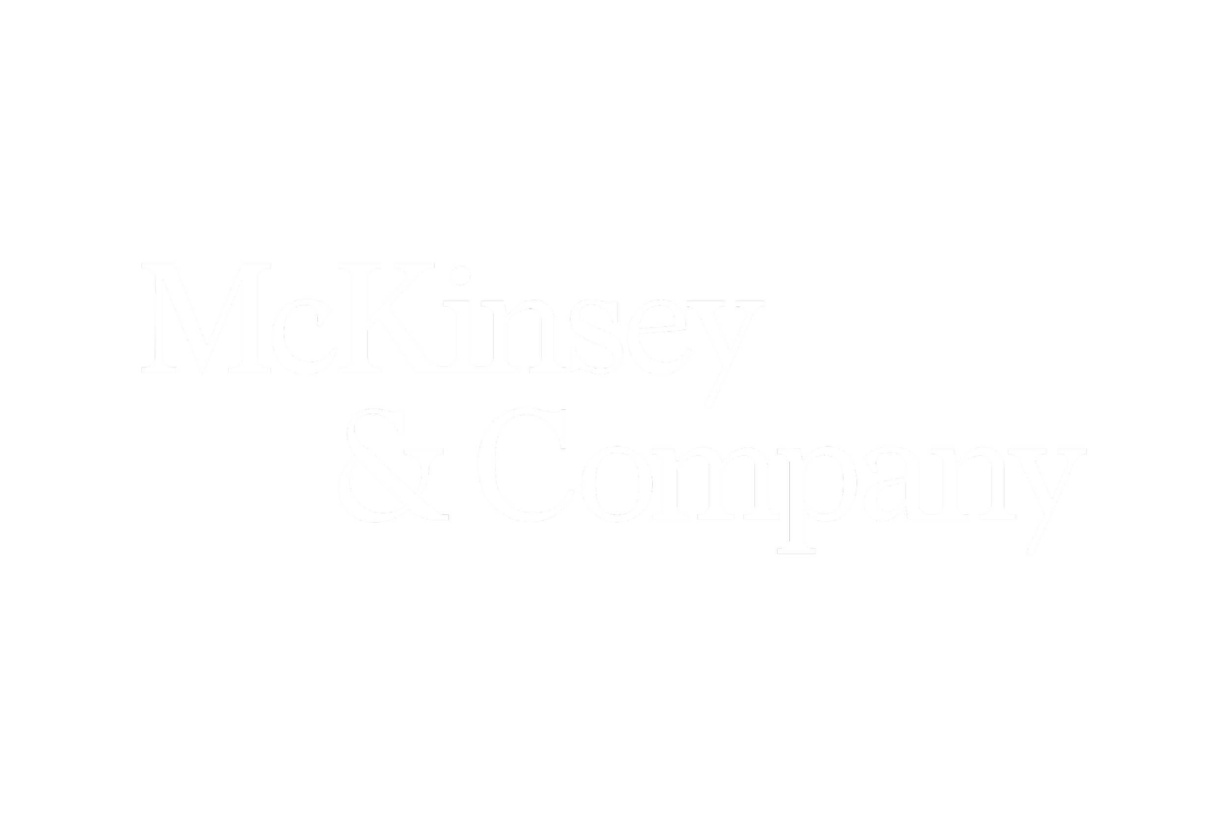 Logo of McKinsey & Company, where Dr. Kathryn Ziemer has coached clients