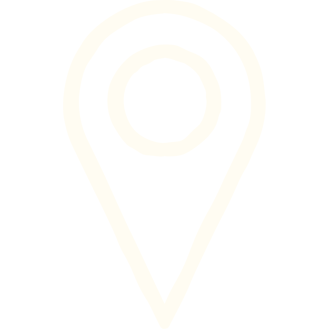 White map location pin icon on a black background.