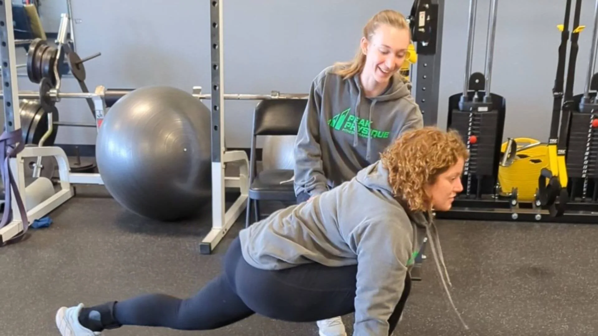 training with a personal trainer