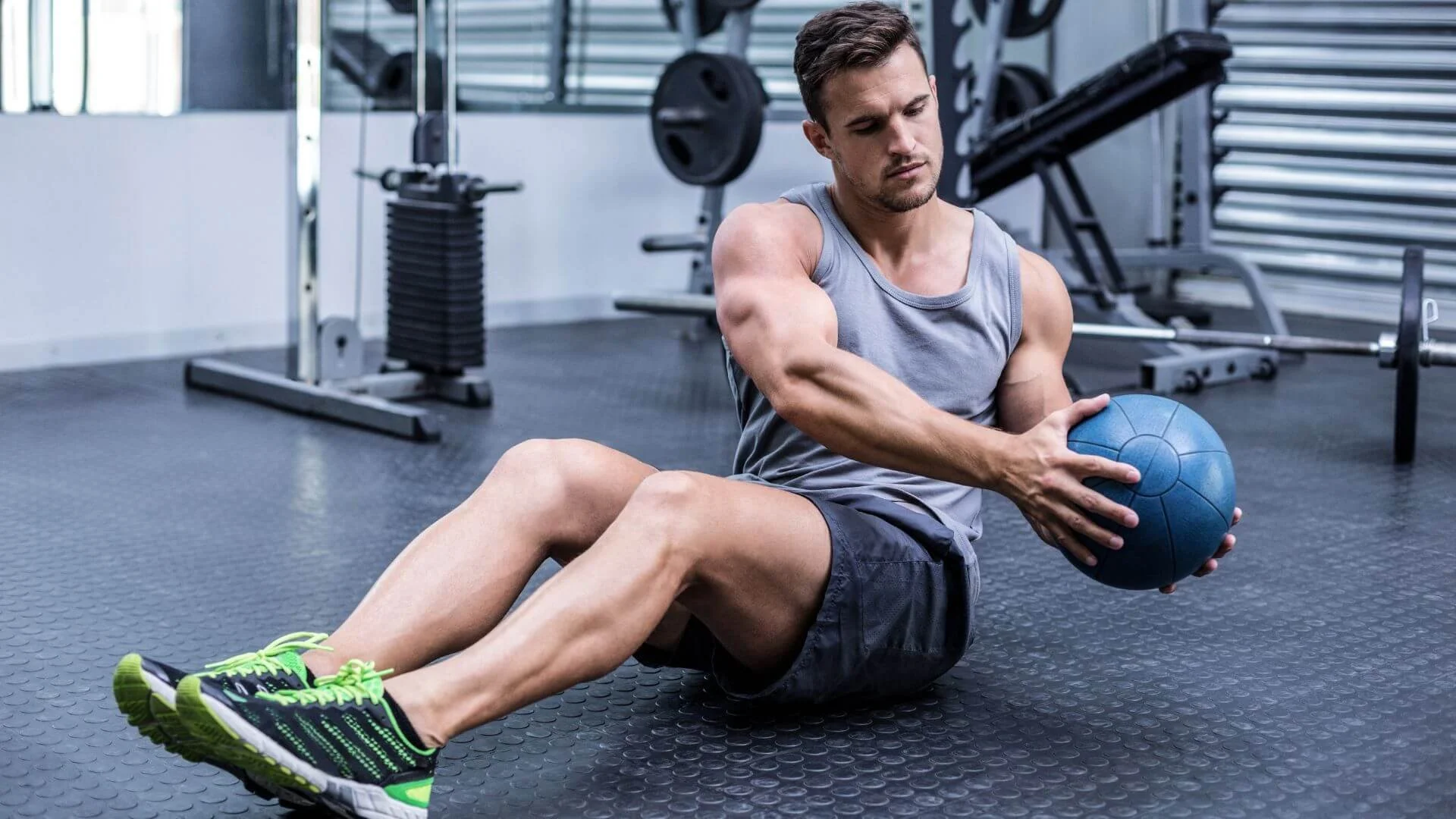 man exercising