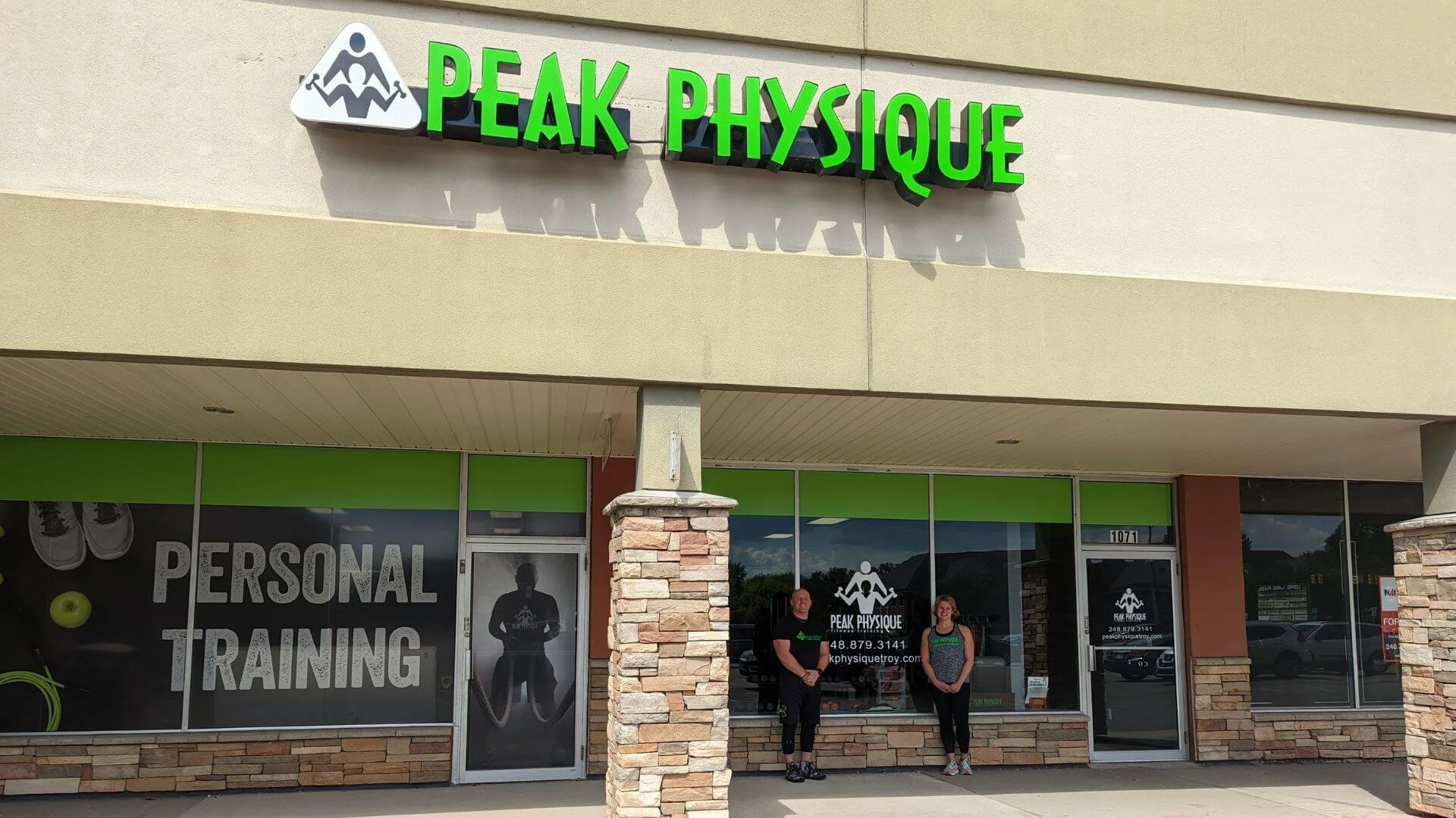 the outside of peak physique, personal training gym in troy michigan