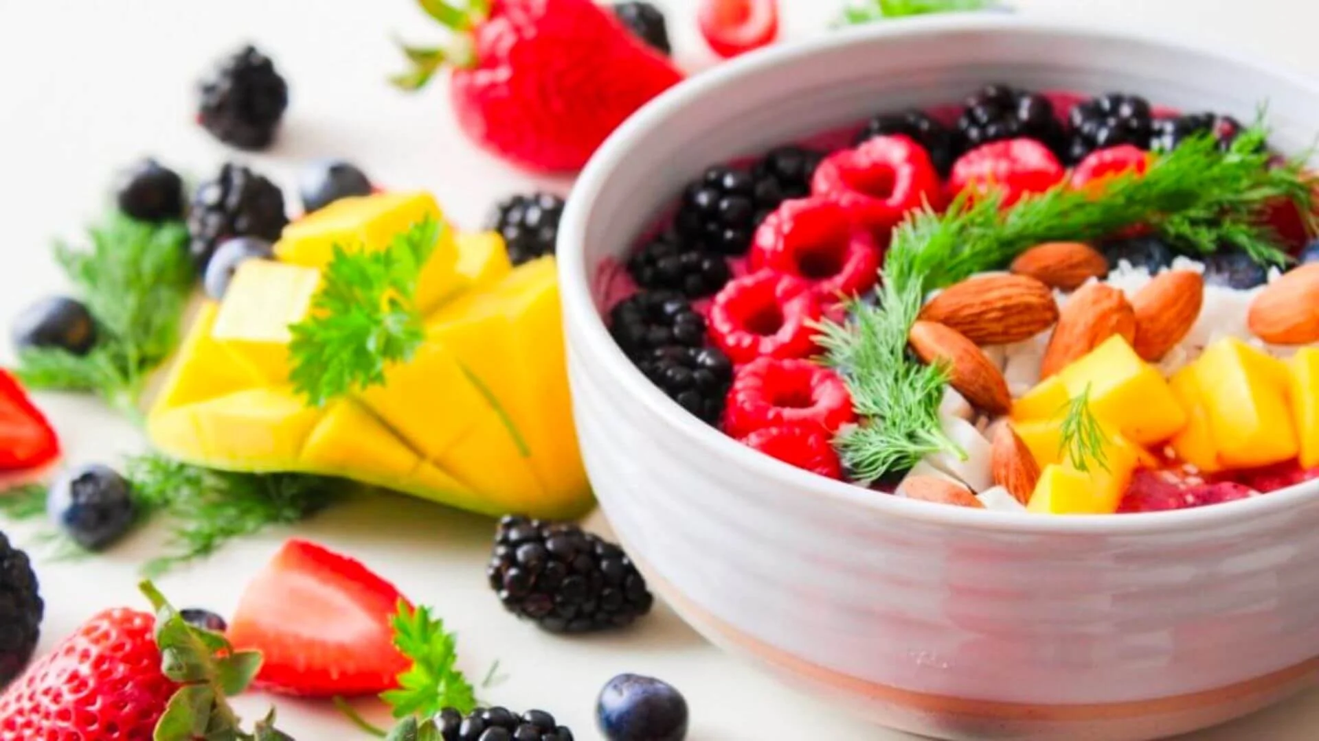 a bunch of different healthy foods