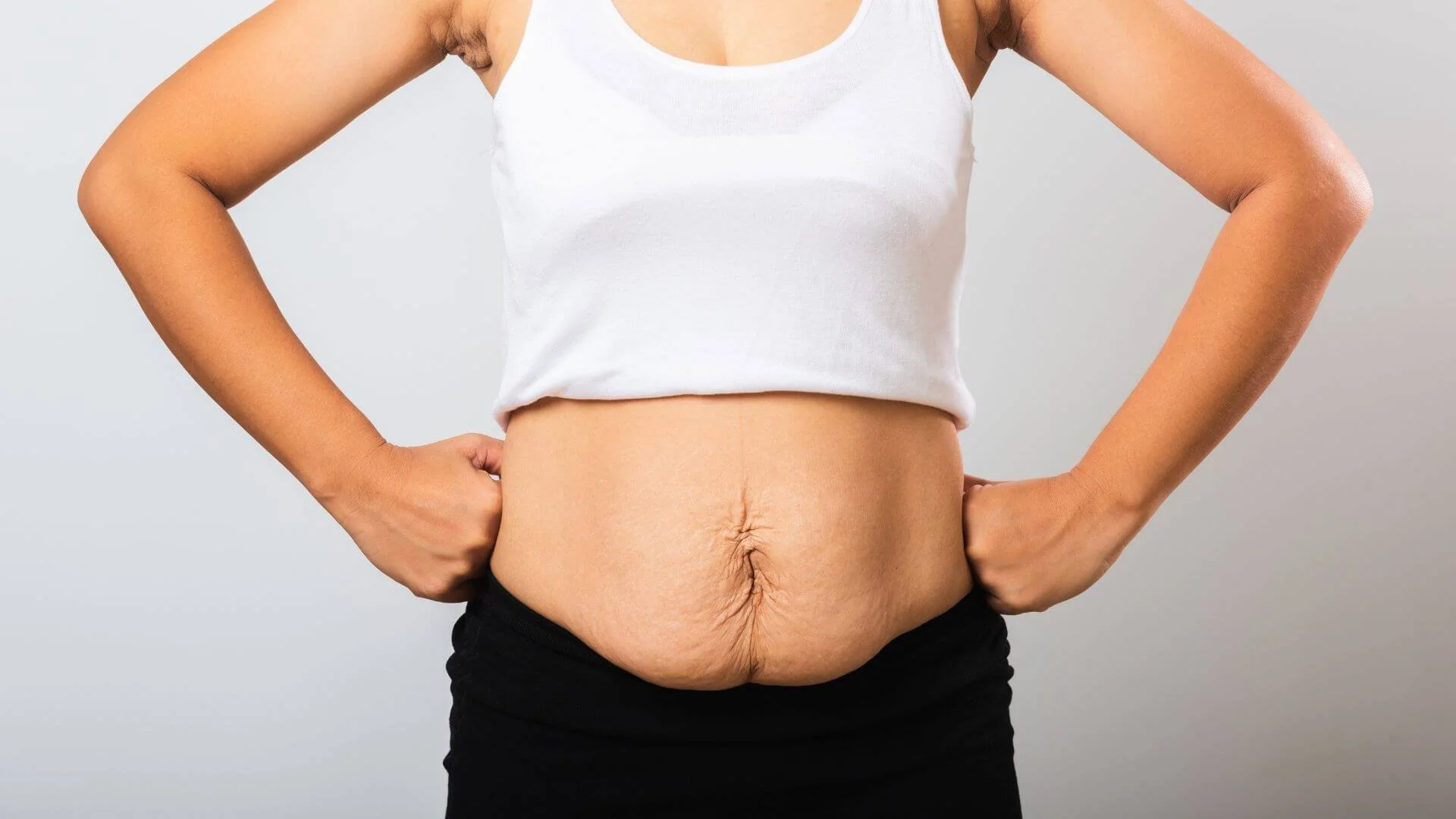 woman showing off her belly
